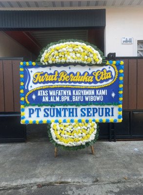 Papan Bunga Duka di Yawakukat